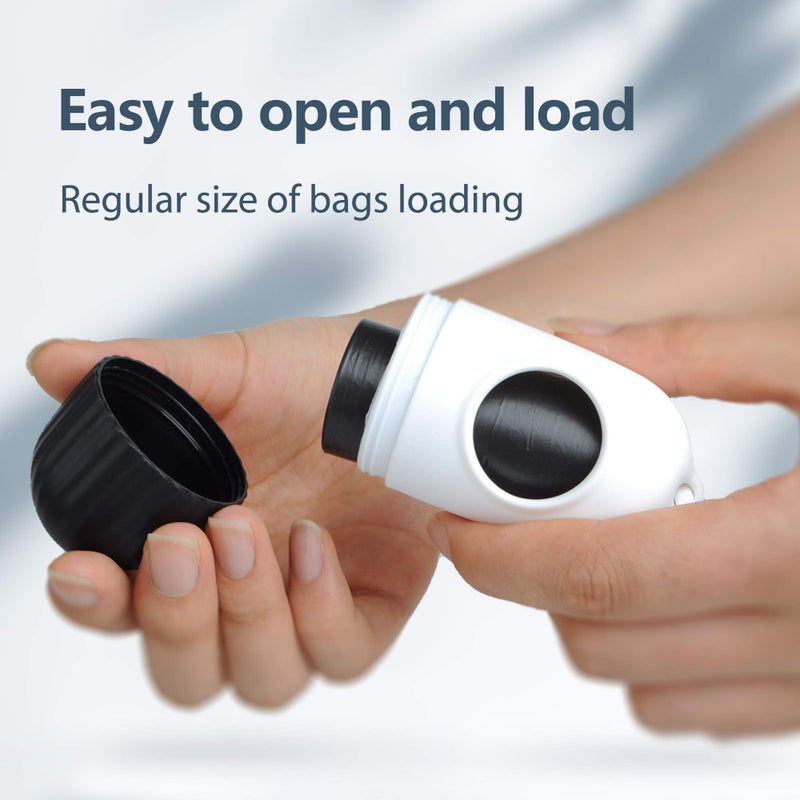 Fida Retractable Dog Leash with Dispenser and Poop Bags, 16 ft Pet Walking Leash for Large Dog up to 110 lbs, Anti-Slip Handle, Tangle-Free, Reflective Nylon Tape (L, Black) - Image 5